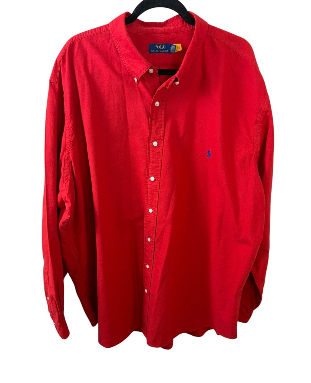 Polo Ralph Lauren Classic Fit Oxford Button Down Shirt 3XLT Tall Preppy